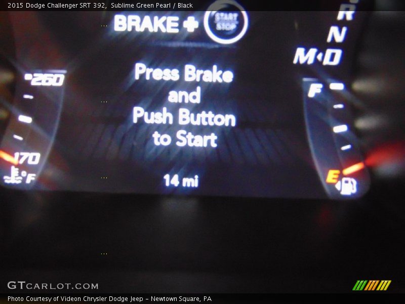 Sublime Green Pearl / Black 2015 Dodge Challenger SRT 392