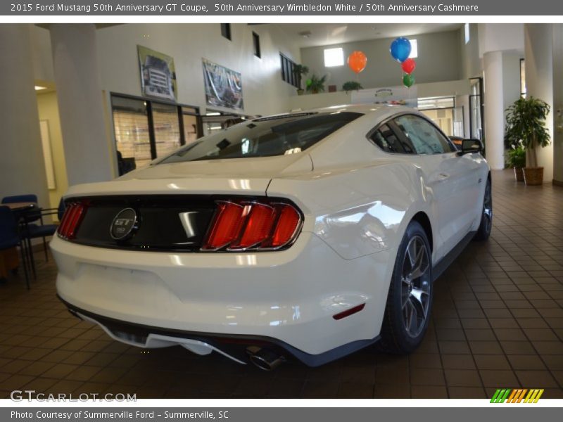 50th Anniversary Wimbledon White / 50th Anniversary Cashmere 2015 Ford Mustang 50th Anniversary GT Coupe