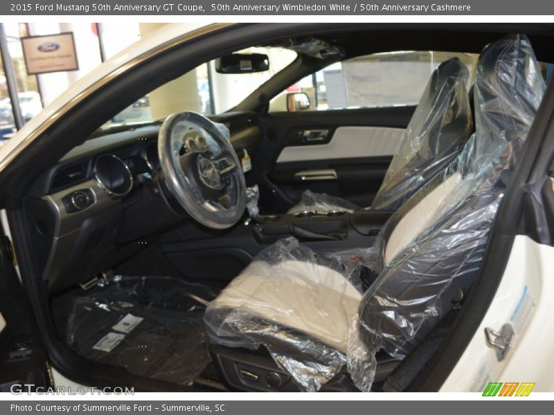 50th Anniversary Wimbledon White / 50th Anniversary Cashmere 2015 Ford Mustang 50th Anniversary GT Coupe