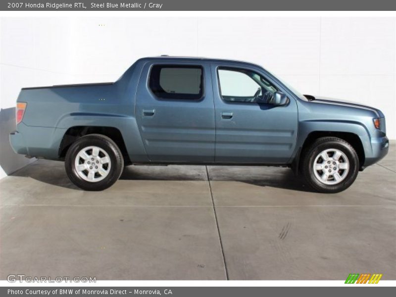 Steel Blue Metallic / Gray 2007 Honda Ridgeline RTL