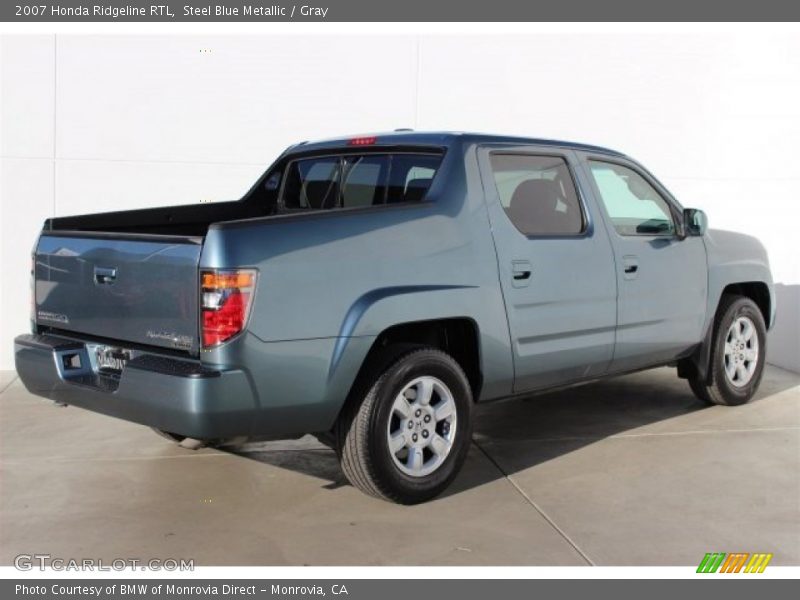 Steel Blue Metallic / Gray 2007 Honda Ridgeline RTL