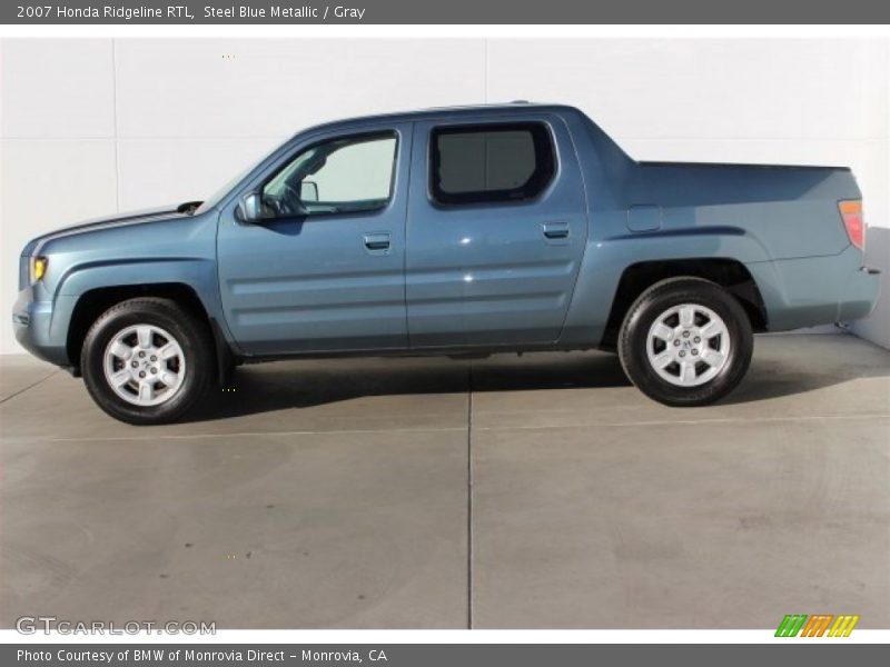 Steel Blue Metallic / Gray 2007 Honda Ridgeline RTL