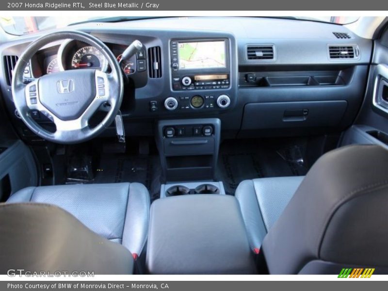 Steel Blue Metallic / Gray 2007 Honda Ridgeline RTL