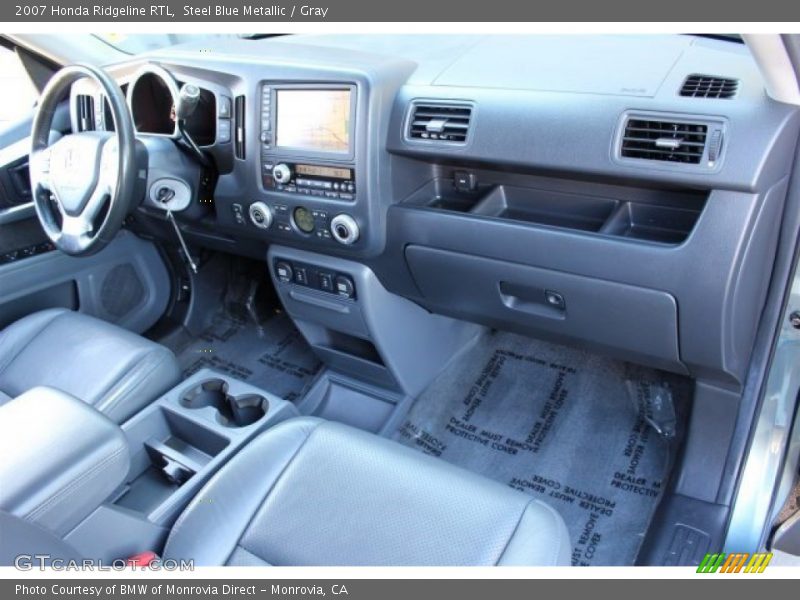 Steel Blue Metallic / Gray 2007 Honda Ridgeline RTL