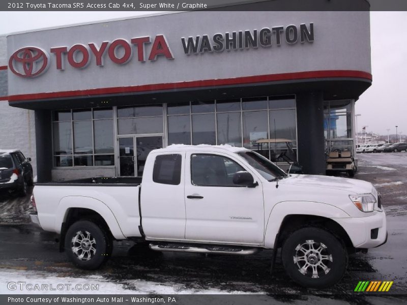 Super White / Graphite 2012 Toyota Tacoma SR5 Access Cab 4x4