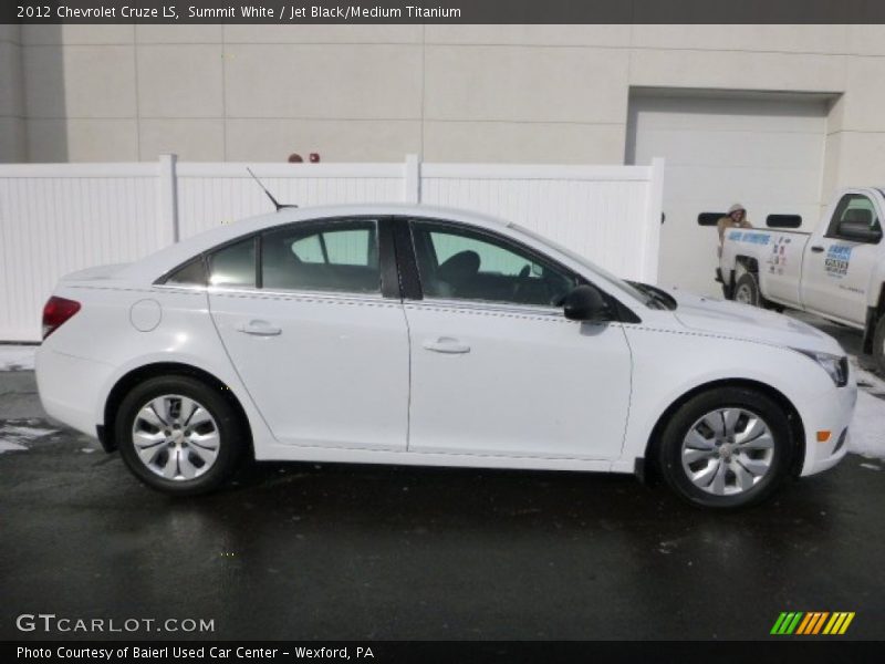 Summit White / Jet Black/Medium Titanium 2012 Chevrolet Cruze LS