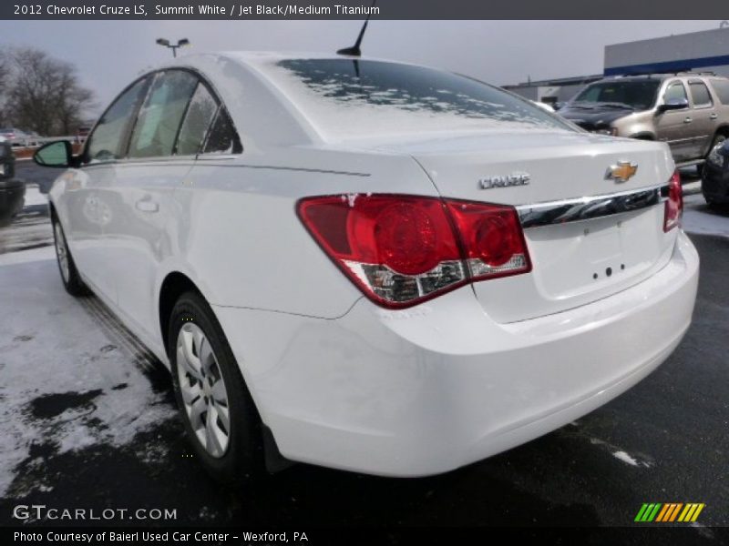 Summit White / Jet Black/Medium Titanium 2012 Chevrolet Cruze LS