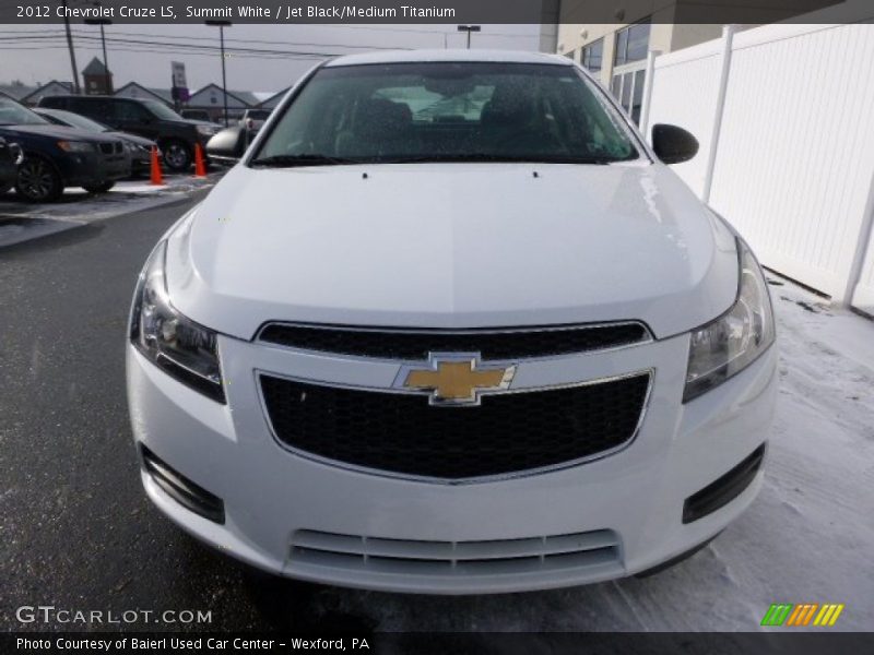 Summit White / Jet Black/Medium Titanium 2012 Chevrolet Cruze LS
