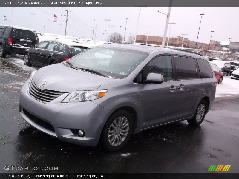 Silver Sky Metallic / Light Gray 2011 Toyota Sienna XLE