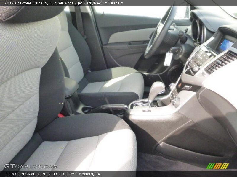 Summit White / Jet Black/Medium Titanium 2012 Chevrolet Cruze LS