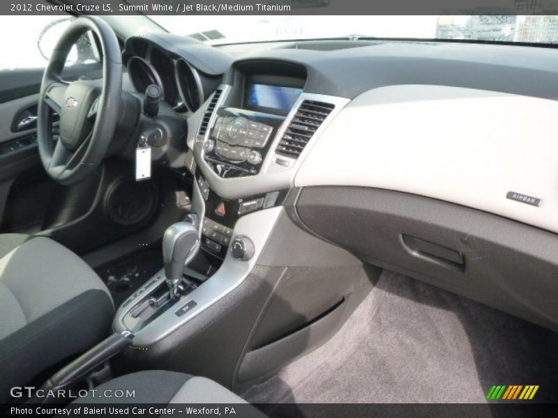 Summit White / Jet Black/Medium Titanium 2012 Chevrolet Cruze LS