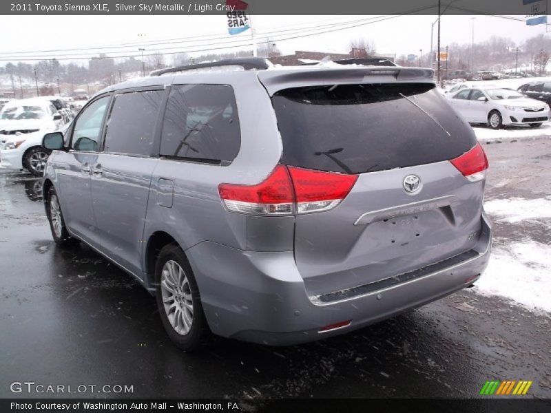 Silver Sky Metallic / Light Gray 2011 Toyota Sienna XLE