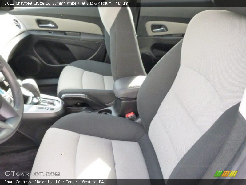 Summit White / Jet Black/Medium Titanium 2012 Chevrolet Cruze LS