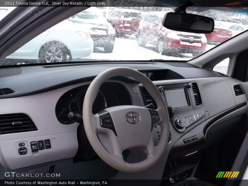 Silver Sky Metallic / Light Gray 2011 Toyota Sienna XLE