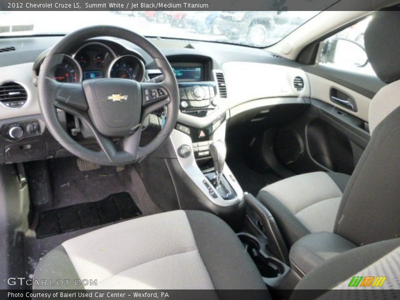 Summit White / Jet Black/Medium Titanium 2012 Chevrolet Cruze LS