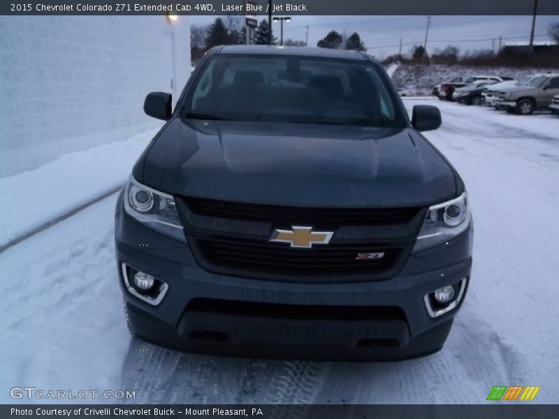 Laser Blue / Jet Black 2015 Chevrolet Colorado Z71 Extended Cab 4WD