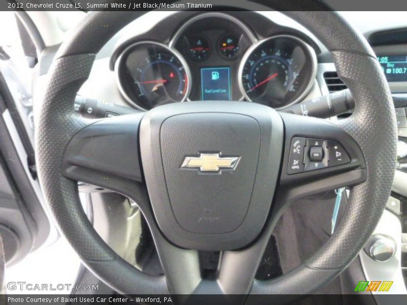 Summit White / Jet Black/Medium Titanium 2012 Chevrolet Cruze LS