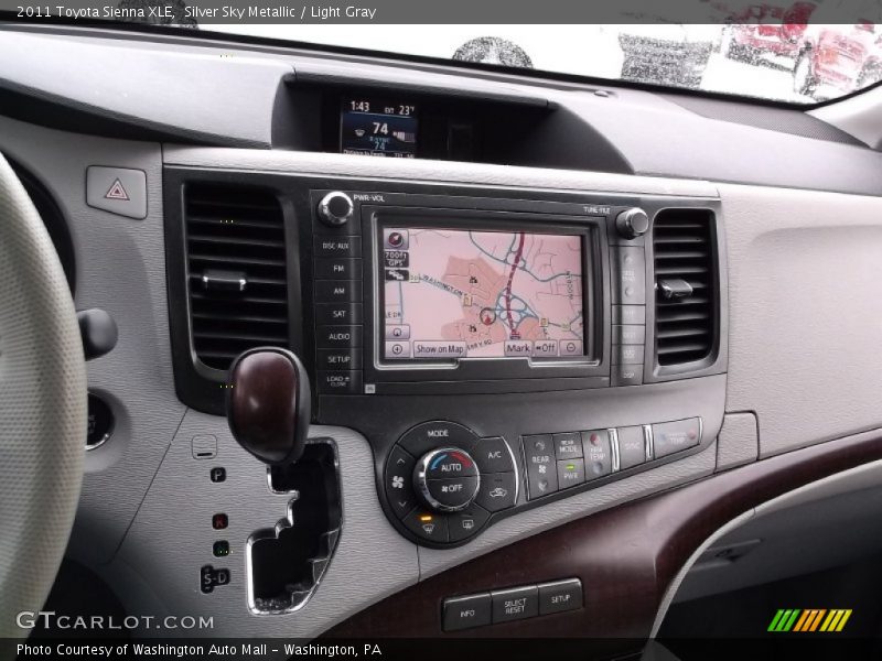Silver Sky Metallic / Light Gray 2011 Toyota Sienna XLE