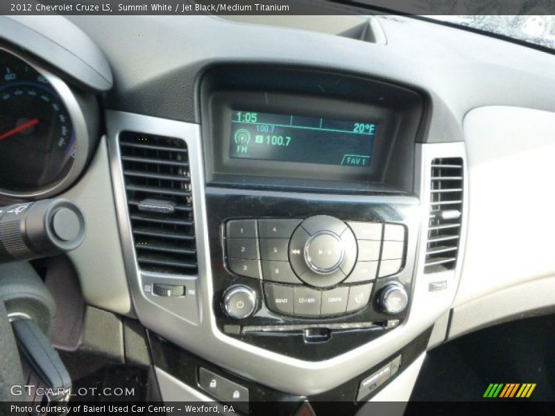 Summit White / Jet Black/Medium Titanium 2012 Chevrolet Cruze LS