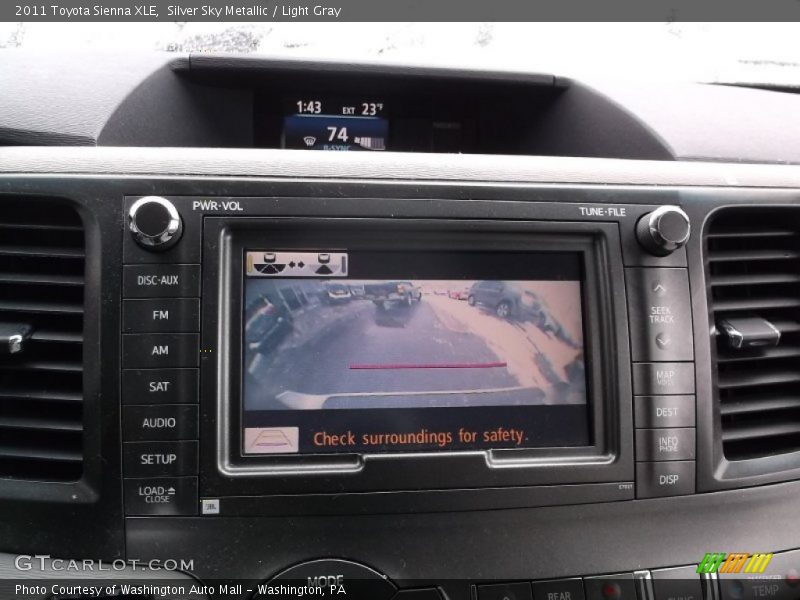 Silver Sky Metallic / Light Gray 2011 Toyota Sienna XLE