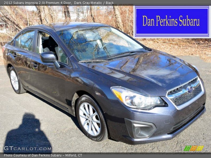 Dark Gray Metallic / Black 2012 Subaru Impreza 2.0i Premium 4 Door