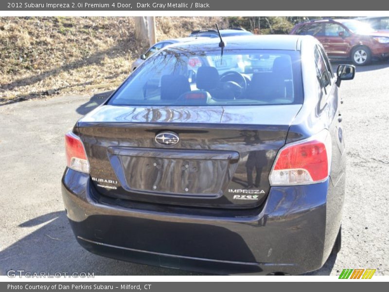 Dark Gray Metallic / Black 2012 Subaru Impreza 2.0i Premium 4 Door