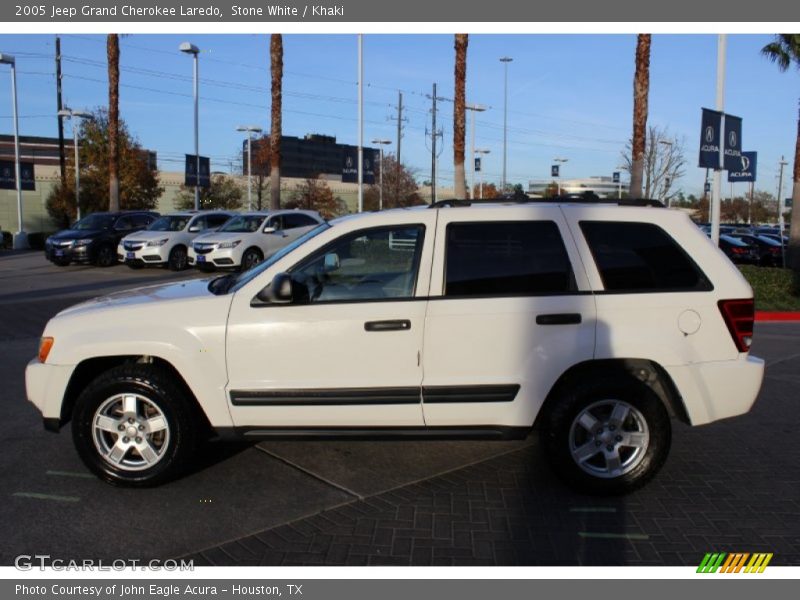 Stone White / Khaki 2005 Jeep Grand Cherokee Laredo