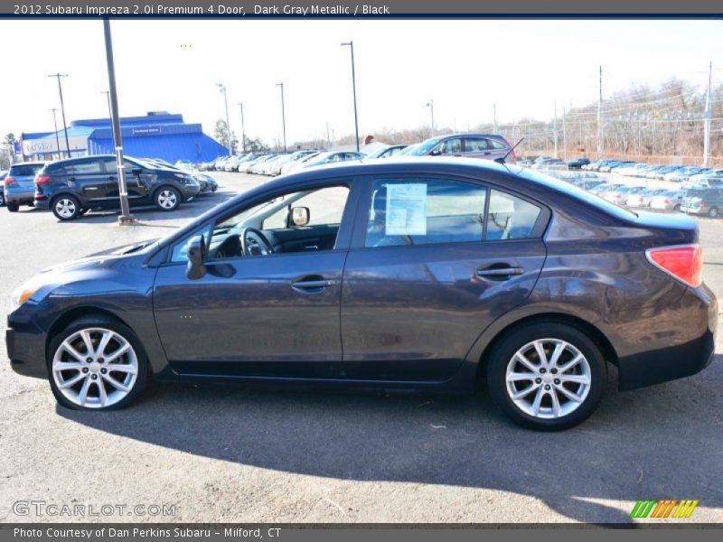 Dark Gray Metallic / Black 2012 Subaru Impreza 2.0i Premium 4 Door