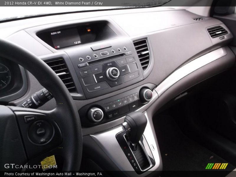 White Diamond Pearl / Gray 2012 Honda CR-V EX 4WD