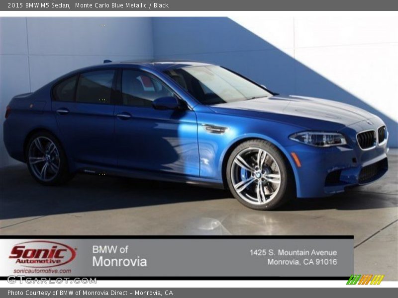 Monte Carlo Blue Metallic / Black 2015 BMW M5 Sedan