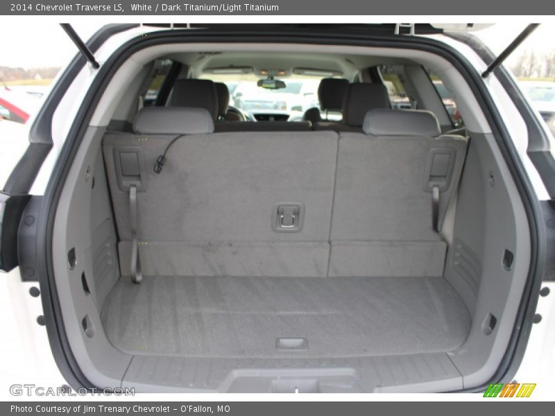 White / Dark Titanium/Light Titanium 2014 Chevrolet Traverse LS