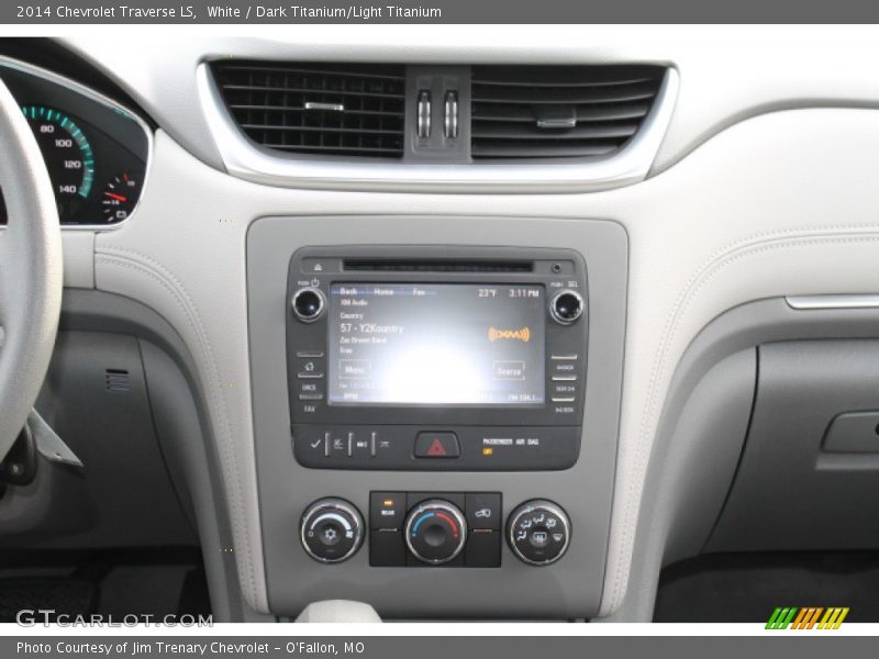 White / Dark Titanium/Light Titanium 2014 Chevrolet Traverse LS