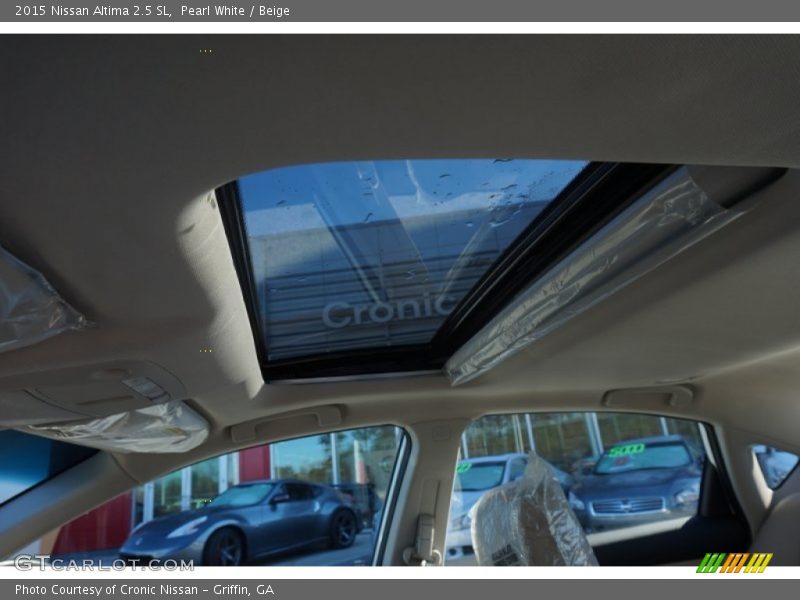 Pearl White / Beige 2015 Nissan Altima 2.5 SL