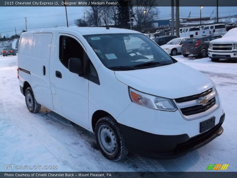 Designer White / Medium Pewter 2015 Chevrolet City Express LS