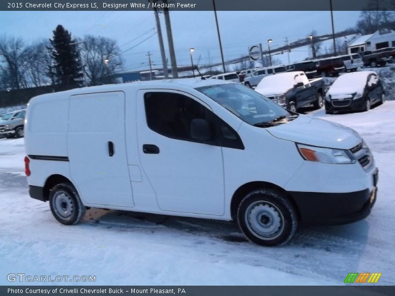 Designer White / Medium Pewter 2015 Chevrolet City Express LS