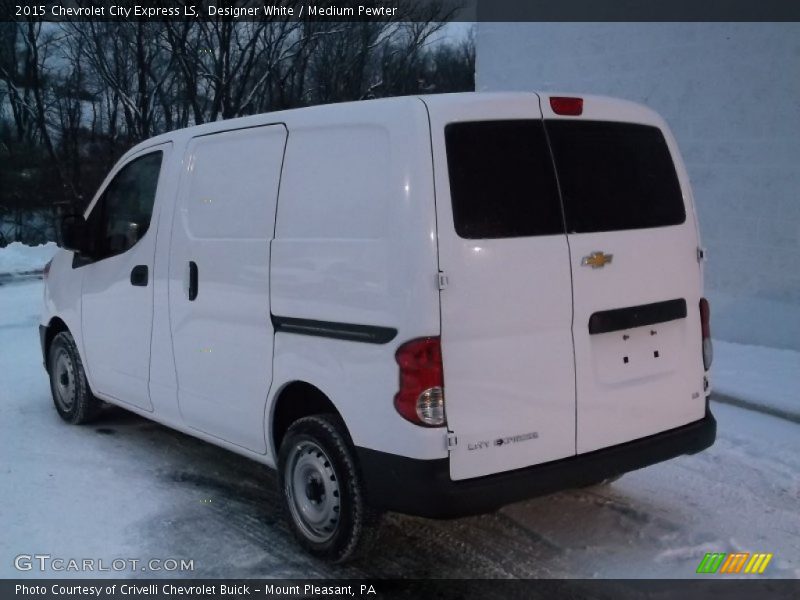 Designer White / Medium Pewter 2015 Chevrolet City Express LS