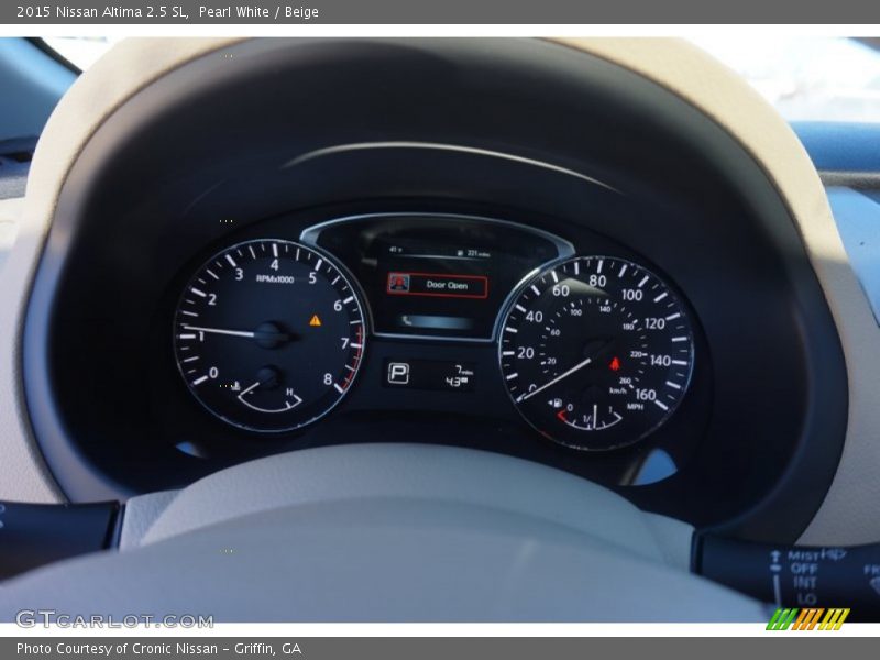 Pearl White / Beige 2015 Nissan Altima 2.5 SL