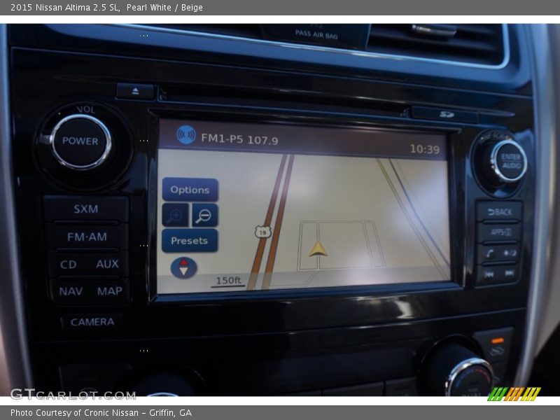 Pearl White / Beige 2015 Nissan Altima 2.5 SL