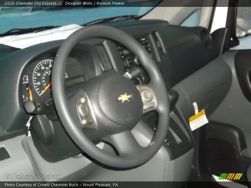 Designer White / Medium Pewter 2015 Chevrolet City Express LS