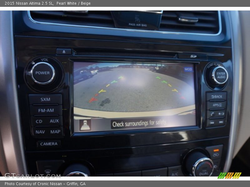 Pearl White / Beige 2015 Nissan Altima 2.5 SL