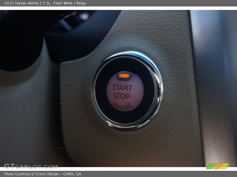 Pearl White / Beige 2015 Nissan Altima 2.5 SL