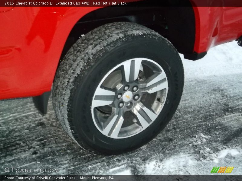 Red Hot / Jet Black 2015 Chevrolet Colorado LT Extended Cab 4WD