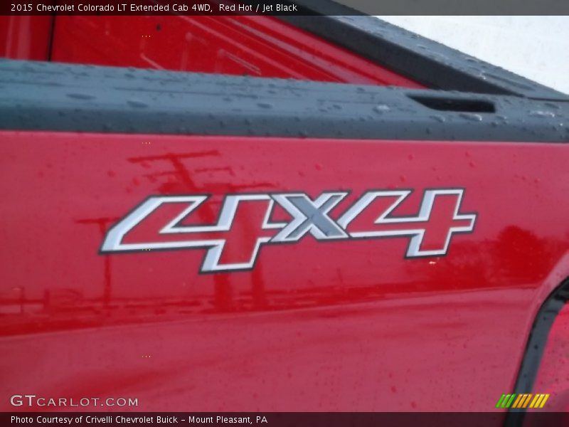 Red Hot / Jet Black 2015 Chevrolet Colorado LT Extended Cab 4WD