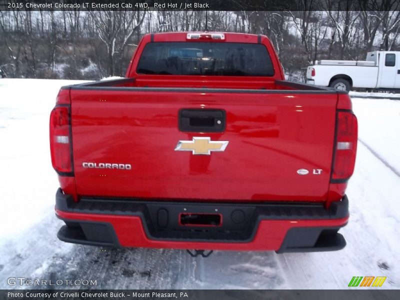 Red Hot / Jet Black 2015 Chevrolet Colorado LT Extended Cab 4WD