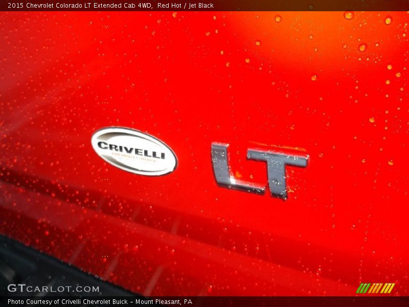 Red Hot / Jet Black 2015 Chevrolet Colorado LT Extended Cab 4WD