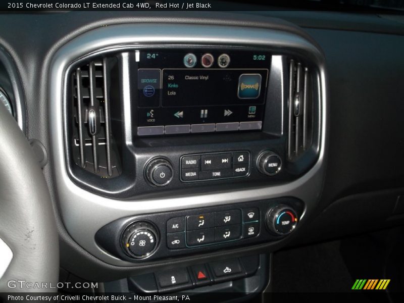 Red Hot / Jet Black 2015 Chevrolet Colorado LT Extended Cab 4WD