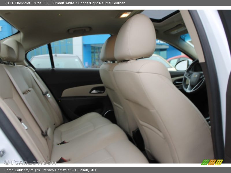 Summit White / Cocoa/Light Neutral Leather 2011 Chevrolet Cruze LTZ