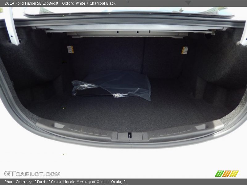 Oxford White / Charcoal Black 2014 Ford Fusion SE EcoBoost