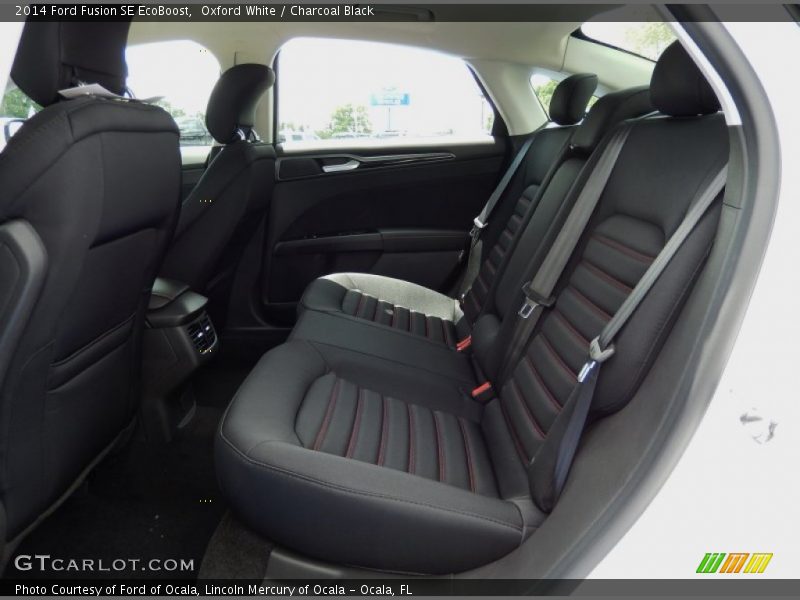 Oxford White / Charcoal Black 2014 Ford Fusion SE EcoBoost