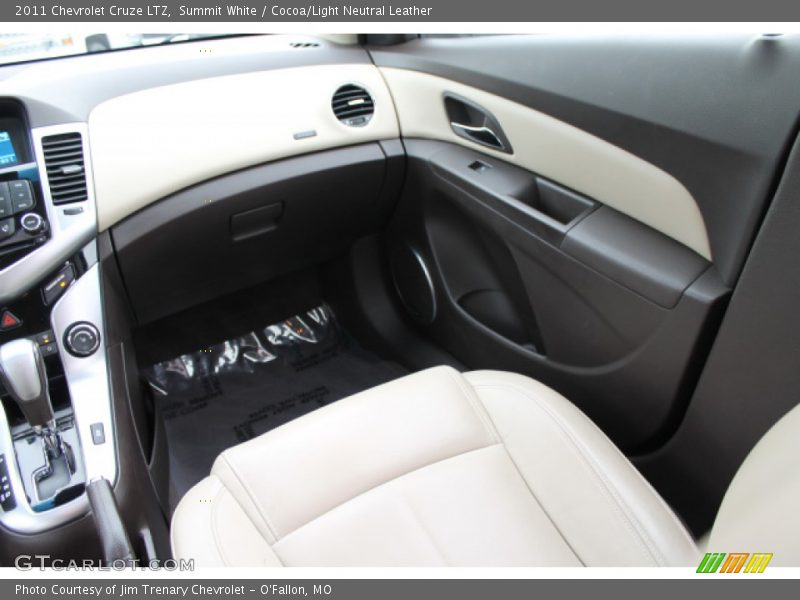 Summit White / Cocoa/Light Neutral Leather 2011 Chevrolet Cruze LTZ